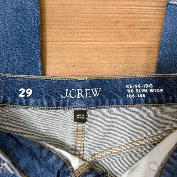 Women’s J Crew Wide Leg Jeans “96 Slim Wide” Size 29 - Picture 3 of 5